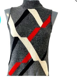 Liz Claiborne Gray Sweater Vest Vintage